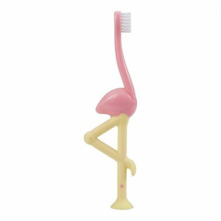 DR. BROWNS dantų šepetėlis, rožinis flamingas, 1-4 m., 1 vnt., HG058-P4 HG058-P4