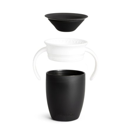 MUNCHKIN mokymosi puodelis, Black and White, Mixed Case, 6 mėn.+, 207 ml, 90315 