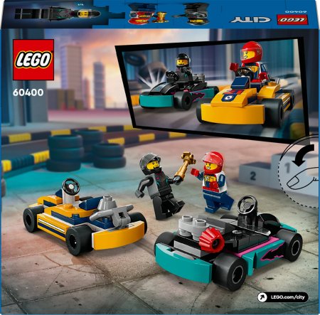 60400 LEGO® City Gokartai Ir Lenktynininkai 