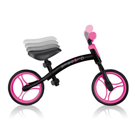 GLOBBER balansinis dviratis Go Bike, juodas-rožinis, 610-232 610-232