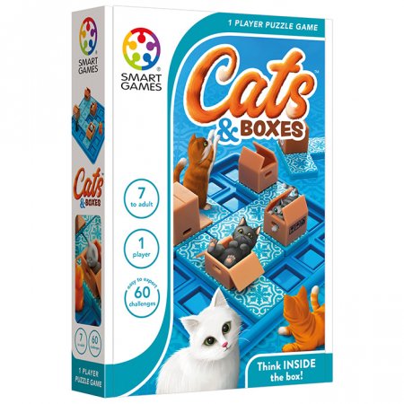 SMART GAMES žaidimas Cats & Boxes, SMA#450 SMA#450
