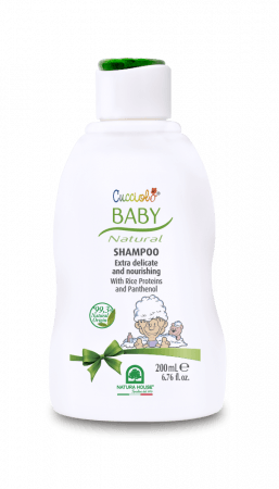 NATURA HOUSE švelnus šampūnas vaikams su ryžių proteinais ir pantenoliu BABY CUCCIOLO, 0m+, 200 ml 8000921217008