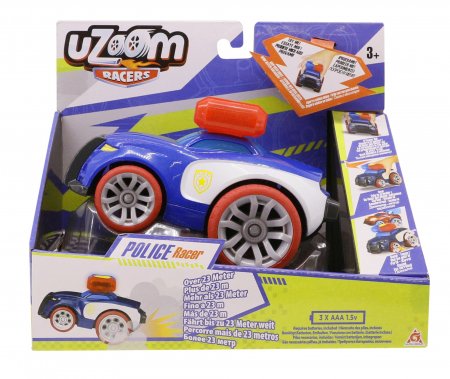 UZOOM lenktyninis automobilis Police Racer, EU851140 EU851140