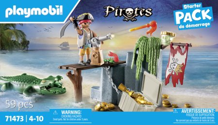 PLAYMOBIL PIRATES Piratas su aligatoriumi, 71473 