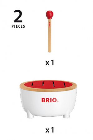 BRIO muzikinis žaislas Drum, 30181 30181