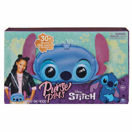 PURSE PETS interaktyvi mini rankinė Disney Stitch, 6067400 6067400