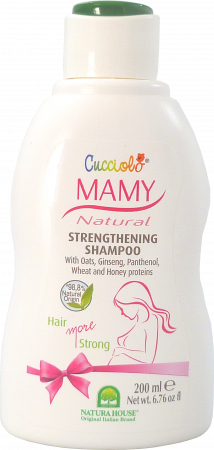 NATURA HOUSE stiprinamasis šampūnas besilaukiančioms ir maitinančioms mamoms MAMY CUCCIOLO, 200 ml 8000921217244
