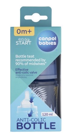 CANPOL BABIES EasyStart Anti-Colic buteliukas 120ml GOLD, 35/239_blu 