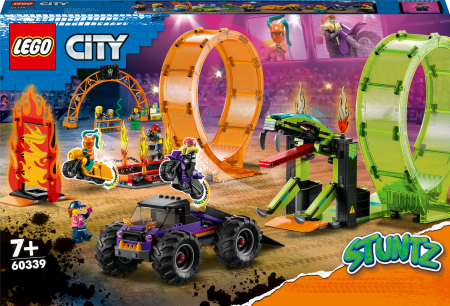 60339 LEGO® City Stunt Kaskadinių triukų arena su dviguba kilpa 60339