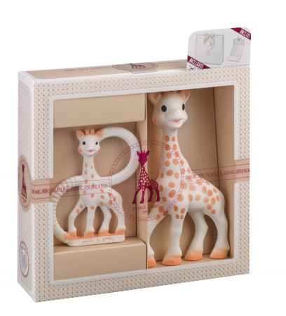 VULLI Sophie la girafe kramtukai dovanų pakuotėje 2 vnt. 0m+ Sophiesticated 000001 000001