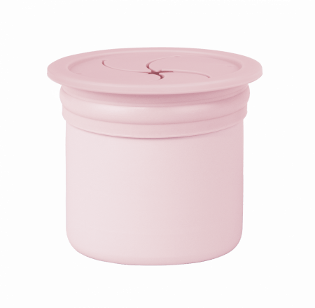 MINIKOIOI puodelis SIP+SNACK 2in1, 6m+, Pinky Pink/Velvet Rose, 101100101 101100101