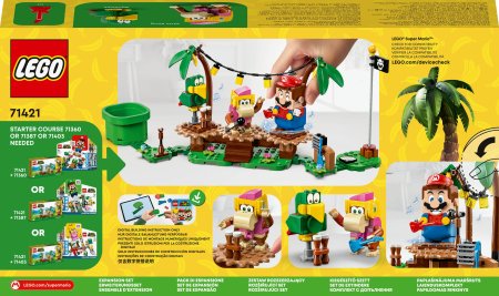 71421 LEGO® Super Mario™ Kongės Diksės džiunglių pramogų papildomas rinkinys 71421