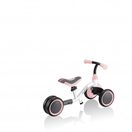 GLOBBER mokomasis dviratis 3in1, baltas-pastelinis rožinis 638-210 638-210