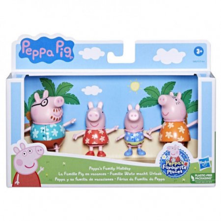 PEPPA PIG figūrėlių rinkinys Pepa šeima, 4 vnt.,  asort., F21715L0 F21715L0
