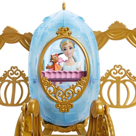 DISNEY PRINCESS lėlės Cinderella su magiška karieta rinkinys, HLX35 HLX35