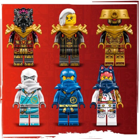 71796 LEGO® NINJAGO® Stichijų drakonas prieš Imperatorės robotą 71796
