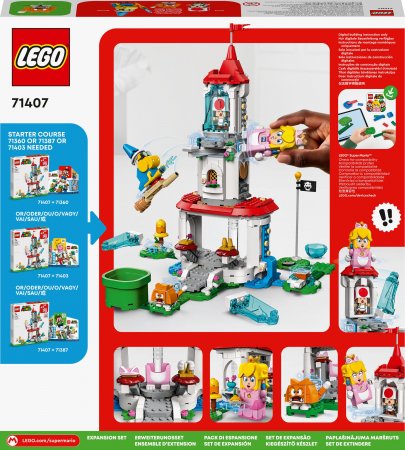 71407 LEGO® Super Mario Persikutės katės kostiumas ir ledo bokštas 71407