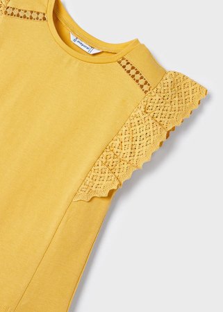 MAYORAL marškinėliai trumpomis rankovėmis 6D, medaus spalvos, 3082-25 