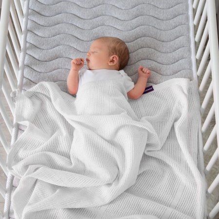 CLEVAMAMA paklodė lovytei, Cellular Baby Moses Basket & Pram, 0 mėn.+, 80x100 cm, 3487   3487  