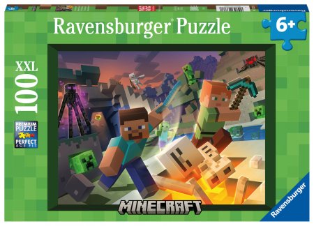 RAVENSBURGER dėlionė Monster Minecraft, 100d., 13333 13333