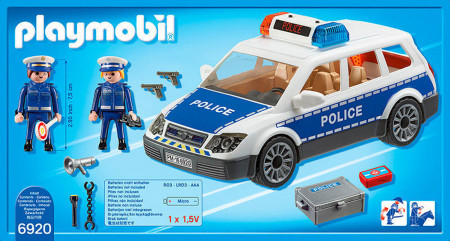PLAYMOBIL CITY ACTION Policijos automobilis su šviesomis ir garsais, 6920 6920