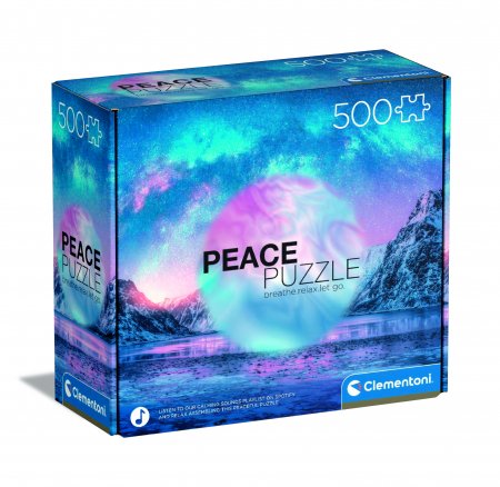 CLEMENTONI dėlionė Peace Puzzle: Šviesiai mėlyna, 500d., 35116 35116