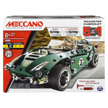 MECCANO konstruktorius MULTI 5 Model Set - Pull Back Car, 6040176 6040176