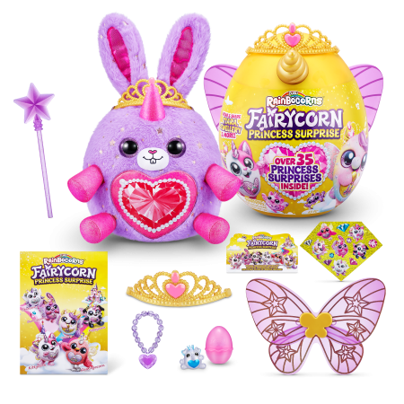 RAINBOCORNS pliušinis žaislas su aksesuarais Fairycorn Princess, 6 serija, 9281 9281