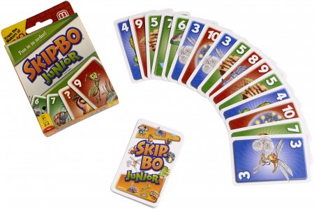 MATTEL GAMES kortų žaidimas Skip-Bo Junior, 4021011 4021011