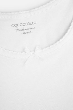 COCCODRILLO apatiniai marškinėliai be rankovių BASIC UNDERWEAR, balti, WC4407204BAU-001-, 2vnt. 