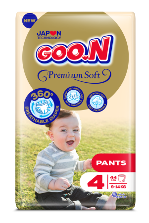 GOO.N sauskelnės-kelnaitės, Premium Soft, 4 dydis, 44 vnt., 9-14 kg 4902011862560