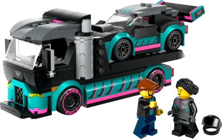 60406 LEGO® City Lenktyninis Automobilis Ir Automobilių Gabenimo Sunkvežimis 