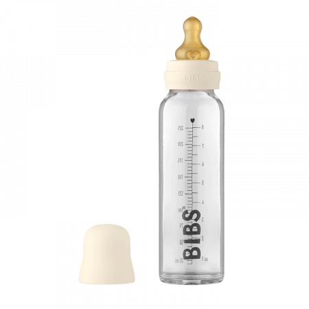 BIBS stiklinis buteliukas, 225 ml, Ivory 5713795235889