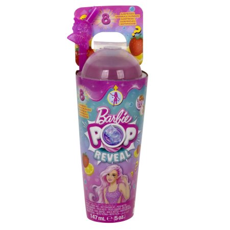 BARBIE Pop Cutie Reveal lėlės rinkinys, vaisių sulčių serija vaisių gėrimas, HNW42 HNW42