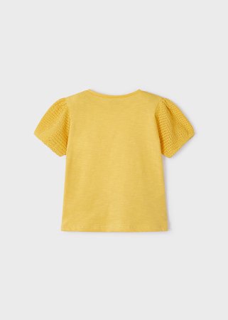 MAYORAL marškinėliai trumpomis rankovėmis 6F, medaus spalvos, 3085-71 
