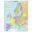 LARSEN dėlionė Europos politinis žemėlapis, A8-LT/A8-EE 