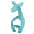 MOMBELLA kramtukas DANCING ELEPHANT, mėlyna, 3 mėn+, P8051 P8051
