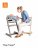 STOKKE maitinimo kėdutė TRIPP TRAPP®, storm grey, 100125 100125