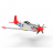 VOLANTEX lėktuvas RC Mustang P51D, 76105 76105