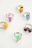 COCCODRILLO žiedų rinkinys PETIT BIJOU, multicoloured, 6 vnt., WC4322204PBJ-022-000, one size 