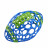 OBALL futbolo kamuolys, mėlynas/žalias, 12350 12350