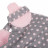CHEEKY CHOMPERS minkštas migdukas su pritvirtintu kramtuku Polka Dot Pink 035 CC035