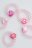 COCCODRILLO žiedų rinkinys PETIT BIJOU, rožinis, 5 vnt., WC4322205PBJ-007-000, one size 
