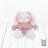 BABYBLOOMS chalato ir minkšto žaislo rinkinys Little Love Pink DITGBU242