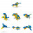 LAQ japoniškas konstruktorius Dinosaur World SPINOSAURUS, 5342 5342